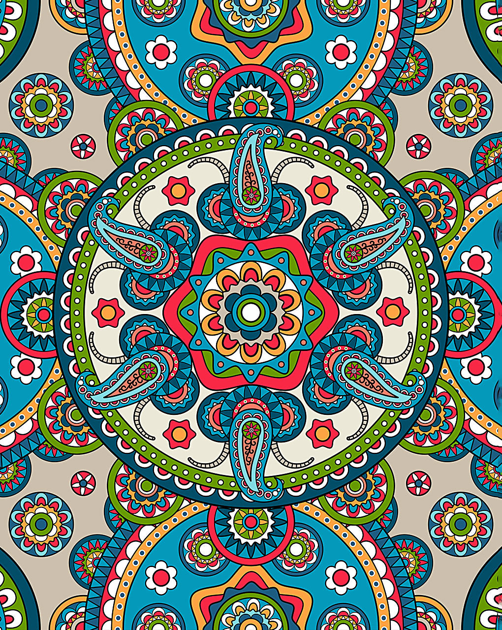 Mandala Digital Print